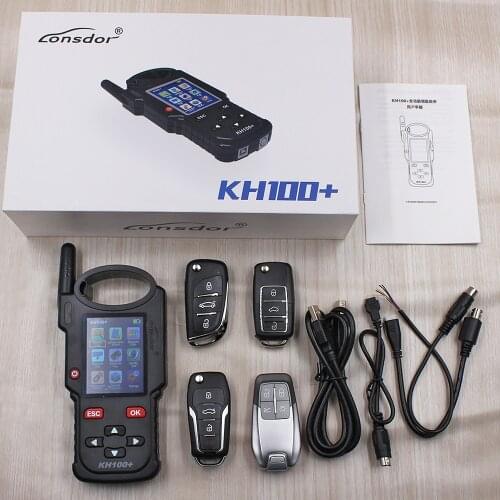 2021 LONSDOR KH100+ Remote Key Programmer Latest Handheld Device Update Version of KH100 For Identify Chip Access Control Key