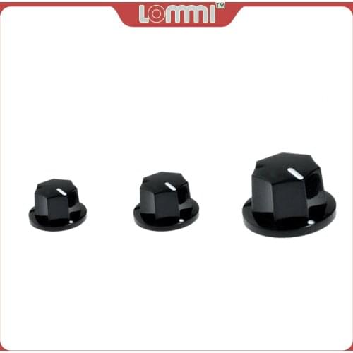 LOMMI 3Pcs Electric Guitar Control Knobs Knob For FD Jazz Bass Guitar Bass Volume Knob Amplifier Parts Accessories Replacement