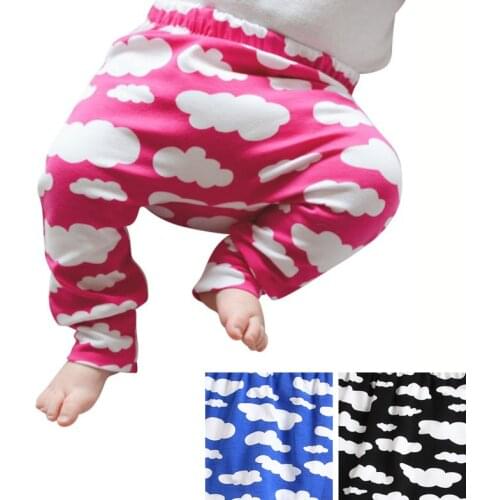 Clouds Printed Harem Pants Trousers Bottom Leggings Newborn Toddler Boy Girl PP Leggings Sweatpants Cotton Baby Trousers Clothes