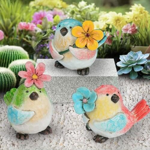 Nordic Art Colorful Bird Shape Sculpture Decorative Animal Ornament Figurine Statue Desktop Artwork