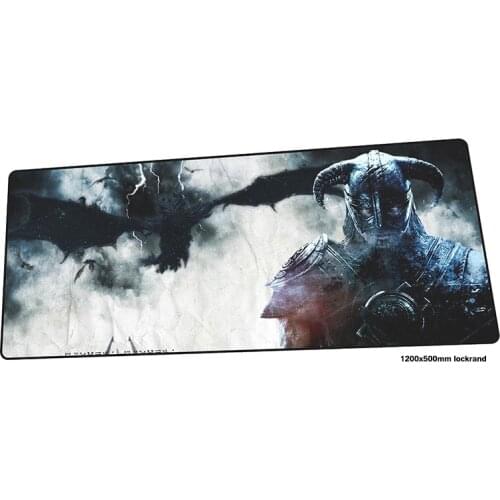 Skyrim mouse pad 1200x500mm mousepads hot sales gaming mousepad gamer locrkand large personalized mouse pads keyboard pc pad
