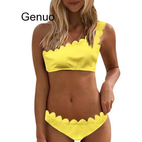 Regular Bodysuits Women Solid Bikini Set Women Swimwear Beachwear Push up 2 pieces Bikini Swimsuit Bathing Suit