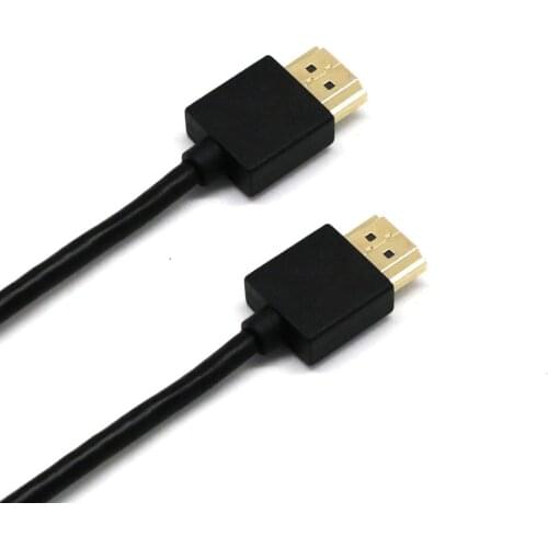 Slim Thin High Speed HDMI-compatible Cable For Bluray DVD PS3 HDTV XBOX LCD HD TV PC 1080P 0.5m 1m 3m HDMI-compatible