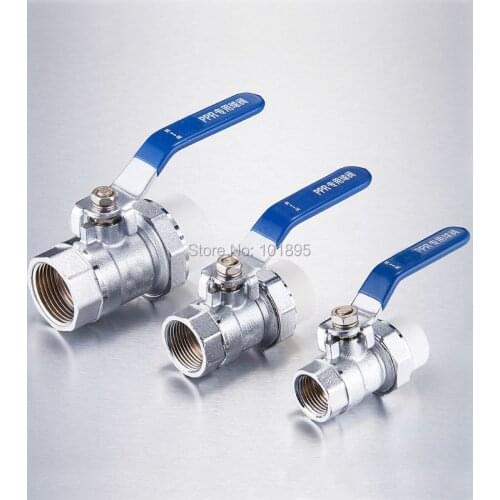 X23001 Good Quality Brass Material Female Water Pipe PPR Ball Valve