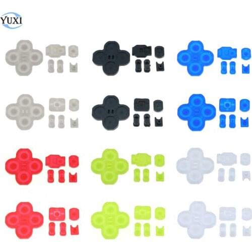 YuXi For Nintendo Switch NS Joy-Con Left Right Controller Conductive Rubber Silicone Button Pad Kit For JoyCon Replacement