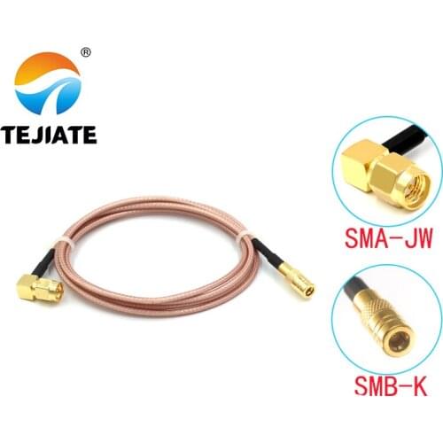 1PCS TEJIATE Adapter Cable SMB To SMA Type SMB-K Convert SMA-JW 8-90CM 1M 1.5M 2M Length Connector RG316 Wire