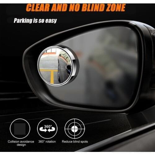 1x Car Small Round Side Blindspot Rearview Parking Mirror For BMW E46 E53 E90 E82 E60 X3 E83 E91 Touring X5 E70 X6 E71 E36 Coupe