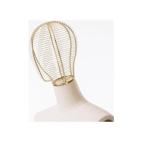 3style Iron mesh Female model head mannequin cover, wood cover, flat head cover, cloth mannequin accessories one piece D096