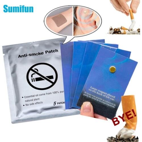 40pcs Anti Smoke Patch & 20pcs Quit Smoking Magnet Auricular Cessation Health Care Stop Smoking Acupressure Patch Not Cigarettes