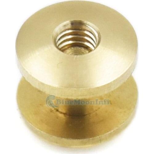 8/15/50/110 Sets / Lot 10mm 3/8" Solid Brass Screw Head Screw Back Feet Binding Screws Nailheads Spike Spot Stud