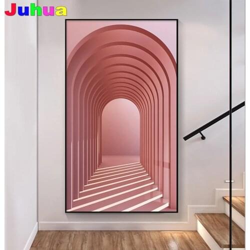 Abstract Modern Architectural 5d diamond painting full drill diamond embroidery mosaic art office decor nordic painting