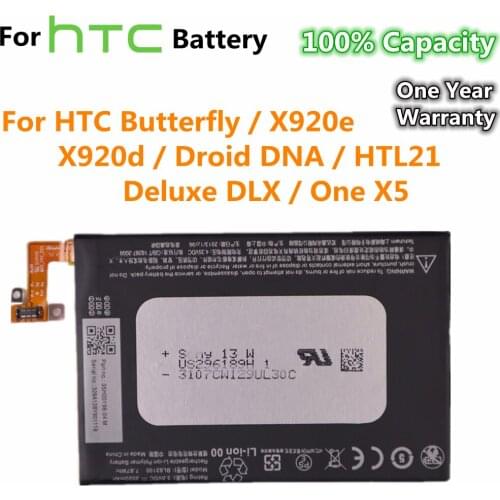 BL83100 Replacement batteria 2020mAh For HTC X920e X920d Butterfly Droid DNA HTL21 Deluxe DLX One X5 Phone Battery