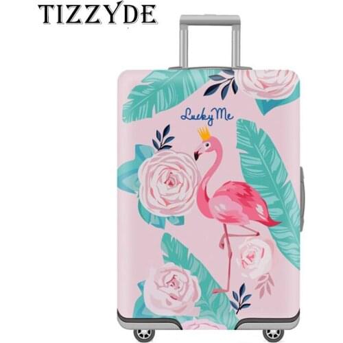 Cartoon Flamingo Luggage Case Cover Travel Case Dust Cover Trolley Elastic Cover 20/24/28/30 Inch Thick Wear-Resistant HYZ178