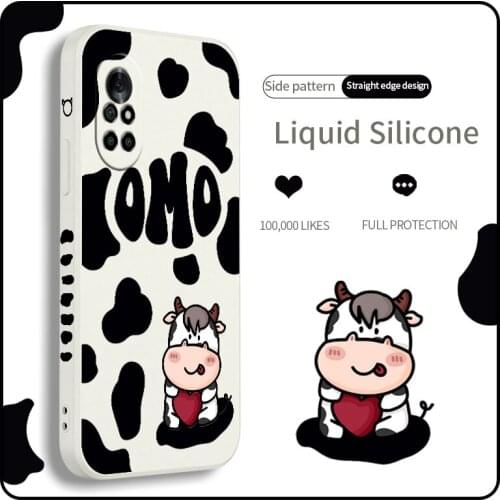 Milk Veal Phone Case For Huawei Nova8 8Pro 8SE Nova 7 7Pro 7SE 6 6se 5 5Pro 5Z 5I 5Ipro 5T 4 4E Liquid Silicone Cover