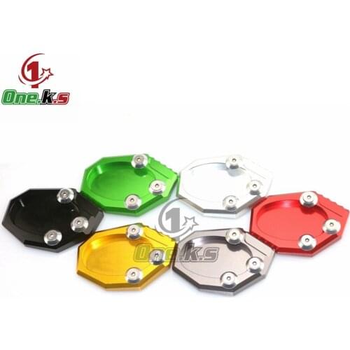 CNC Aluminum Motorcycle Plate Extension Pad Stand Enlarger For KAWASAKI VERSYS650 2010 11 12 13 14 15 16 17 KLX250