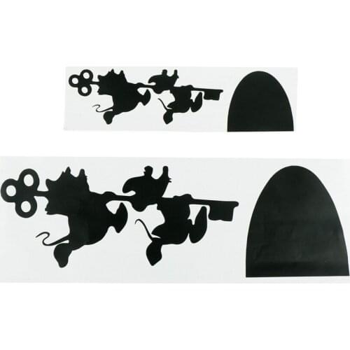 Home decor Wall Decal Cinderella Mothers Day Jack and Gus cartoon car stickers Jaq and Gus Mouse House Vinyl wall sticker