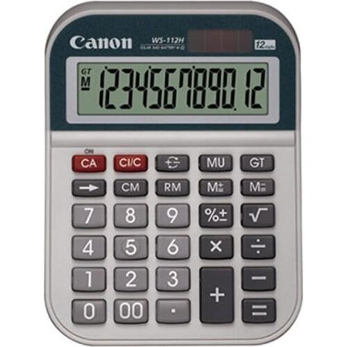 Canon Calculator WS-112H 12-digit Display Small Office Financial Office Computer