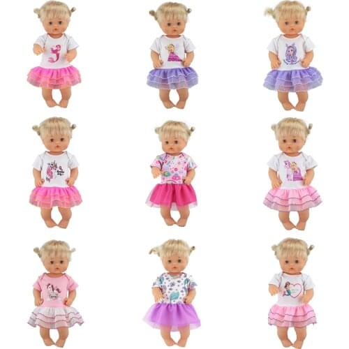 Candy Color Dress Set Doll Clothes Fit 42cm Nenuco Doll Nenuco su Hermanita Doll Accessories