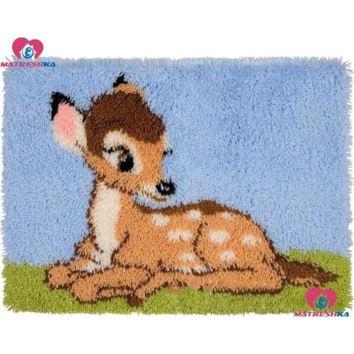 Latch Hook Rug Kits"klink haak kleed"deer carpet embroidery Crocheting needle for carpet embroidery carpet embroidery sale kits