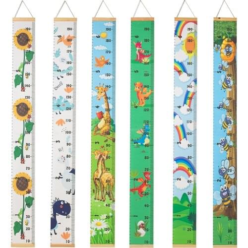 Height Measure Wall Stickers for Child Rooms Cartoon Panda Wall Decal for Kids Rooms Growth Chart Nursery Room Decor Wall Art