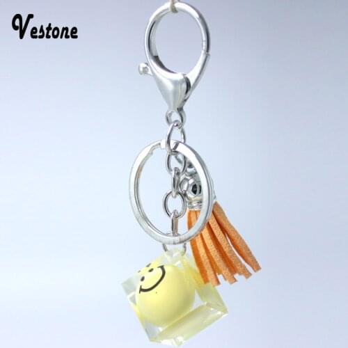 New exquisite key chain/resin key chain/car key pendant/purse pendant - womens versatile decorative pendant - smile