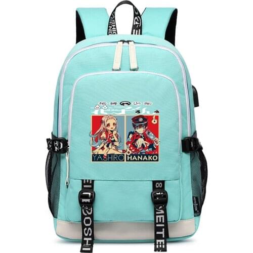 Toilet-Bound Hanako-kun Pink School Bags Nene Yashiro Bookbag Large Women Backpack Travel Back Pack Cute Girls Laptop Bagpack
