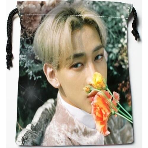 Custom GOT7 BamBam Drawstring Bags Dust-Proof Fashion Print Fabric Storage Bags Boys Girls Birthday Gift Bag Size 18X22cm 0519