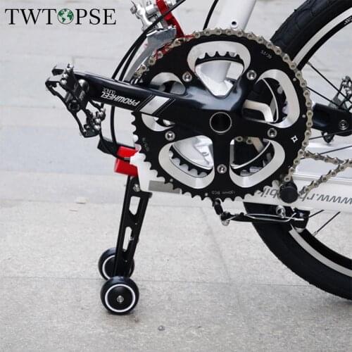 TWTOPSE Bike Bicycle Rack Easywheel For Birdy 2 3 Classic RHINE Folding Bike Pack Rack Easy Wheel Holder Aluminum Alloy 238g