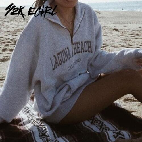 Y2K EGIRL Women's Sweatshirts With Inscriptions