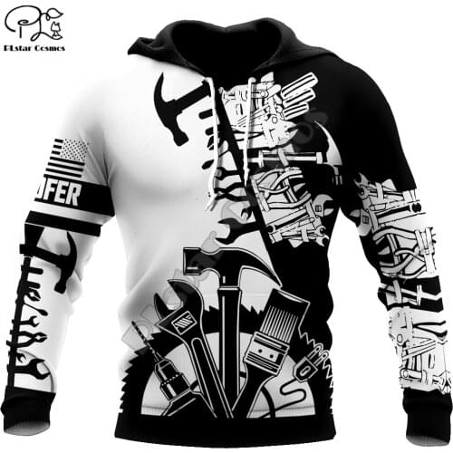 PLstar Cosmos 3DPrint Summer Newfashion Roofer Art Worker Harajuku Streetwear Unisex Men/Women Funny Hoodies/Sweatshirt/Zip T-4