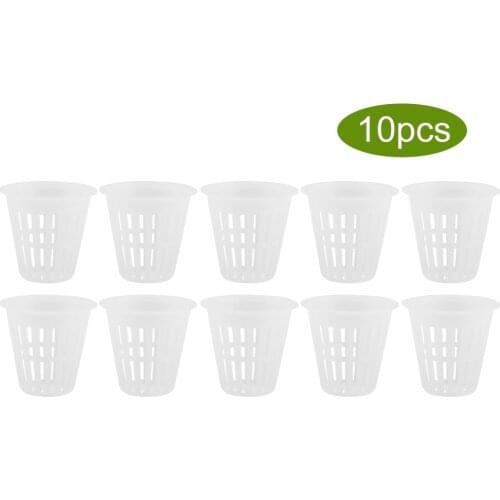10pcs/Set Durable Safe Plastic Hydroponic Basket Cup for Garden Balcony Planting Flower Plant Vegetable Hydroponic Grow NEW