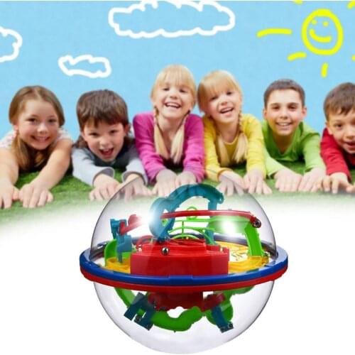 100Steps Magical Intellect Balance Logic Ability Puzzle Ball Toy Smart 3D Maze Ball Intelligence Challenge Games Training Tools