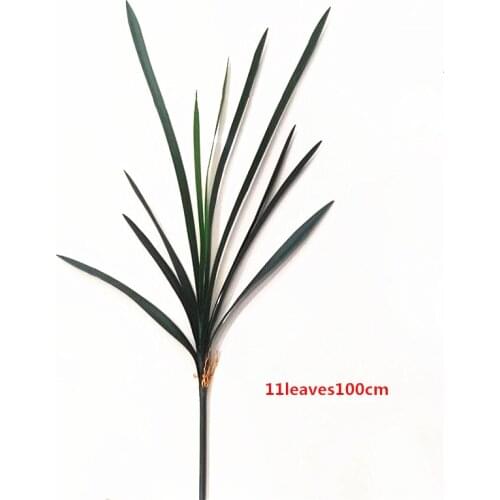 100cm11 Leaves Large Artificial Orchid Grass Plants Flower Arrangement Material Indoor Long Leaf Potted Wedding Hotel Home Decor
