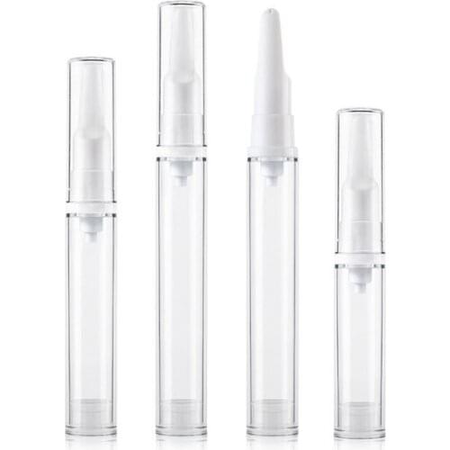 150pcs 5/10/15ml Airless Eye Cream Pump Bottles Empty Refillable Eye Serum Vacuum Bottles Cosmetic Cream Lotion Storage