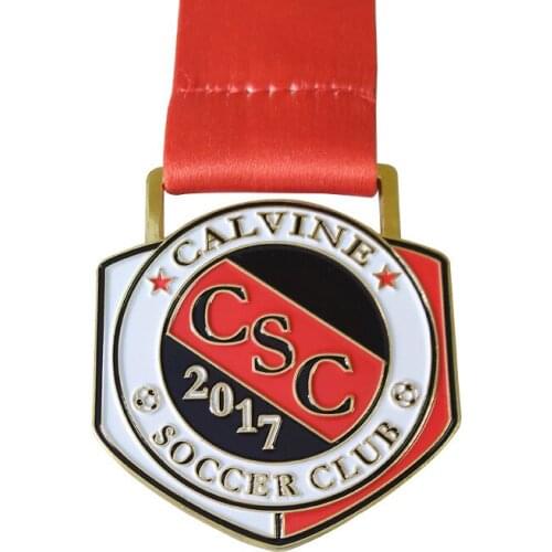 2017 explosion model die casting medal custom zinc alloy medal with red ribbon