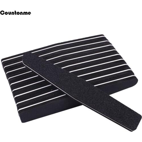 5Pcs/lot Double-sided Sponge Nail File Blocks 100/180 Rhombus Sponge Buffer Sanding Buffers Strips Polishing Manicure Tools