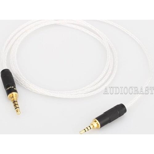 Audiocrast 4pin XLR/2.5mm/4.4mm Balanced Headphone Upgrade Cable for Fostex T60RP T20RP T40RPmkII T50RP