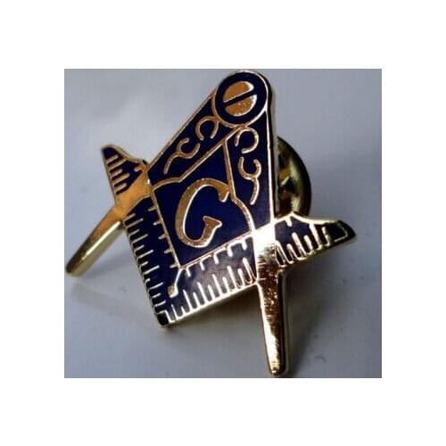 High quality Masonic lapel pin badge Geometry Compass badge low price metal enamel lapel pin button on badges