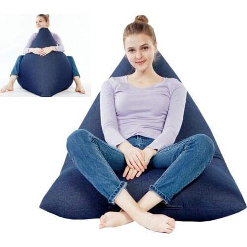 Cover only No Filler- EXTRA LARGE Back rest bean bag lounger, relax beanbag chair, oversized full enjoyment sofa furniture