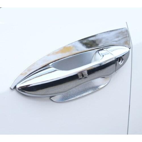 For Toyota Vios/Yaris sedan 2014 2015 2016 ABS Chrome Door protector handle Bowl Cover Trim Car Styling Accessories 4pcs