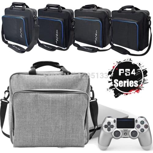 PS4 Pro Slim Game Sytem Travel Bag Canvas Case Protect Shoulder Carry Bag Handbag for Sony PlayStation 4 Console and Accessories