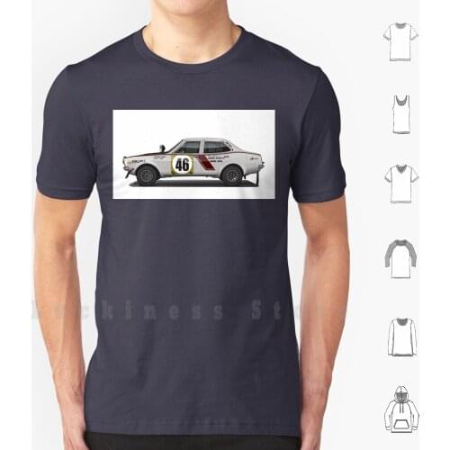 Mitsubishi Lancer 1600 Gsr T Shirt Big Size 100% Cotton Mitsubishi 1600gsr Classic Safari Rally Lancer Wallpaper Automotive Art
