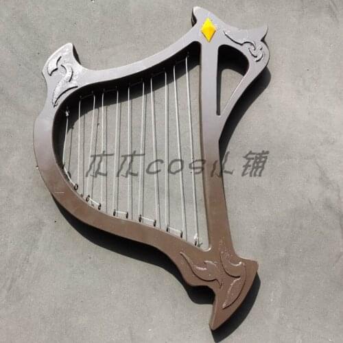 Hot Anime Hypnosis Mic Yumeno Gentarou Small Harp Musical Instrument Cosplay Props Halloween Carnival Fancy Party