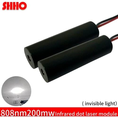 Discount customizable invisible light 808nm 200mw infrared dot laser module 12*42mm IR signal transmitter radar ranging IR piont