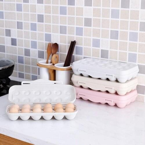 Egg Tray Holder Egg Storage Box Refrigerator Crisper Storage Container Home Storage Organizationr Eggs Box 12 Grids Container