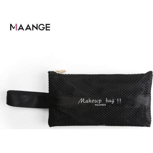 MAANGE/MAANGE Gauze Gauze Bag Makeup Brush Bag Hand-held Hand-held Handbag Makeup Tools Factory Direct Sales