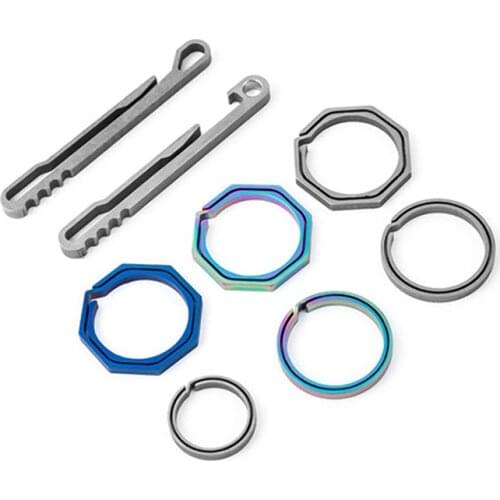 Titanium alloy multifunction keychain bottle opener key ring key ring