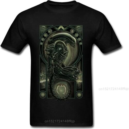 Parasite 2018 Men T-shirt Alien Tee Mutant Clothes Summer Black Tops Cool Monster Printed T Shirt Hipster Horror Tshirt