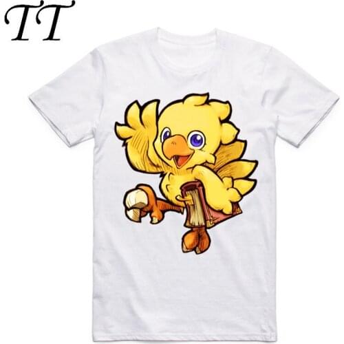 2019 Summer Fahion Moogle Chocobo Tshirt Costume Carnival Men O Neck T-shirt Printed Cartoon Short Sleeve Clothing
