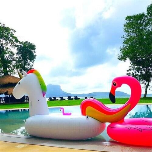 Popular White Pony Colorful Inflatable Unicorn Float Mount